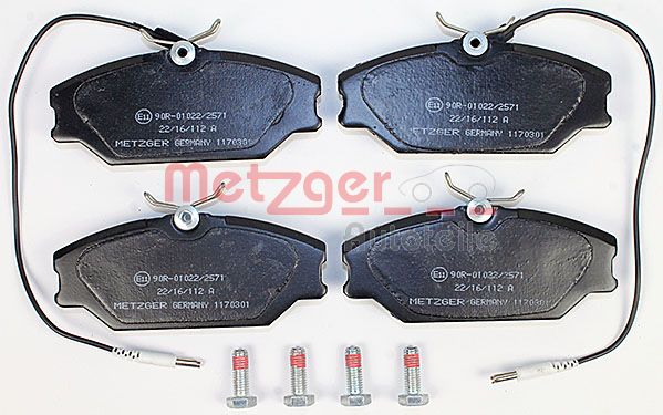METZGER 1170301 Bremsbelagsatz, Scheibenbremse